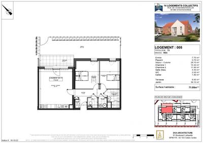 Appartement - 71 m² - 3 pièces