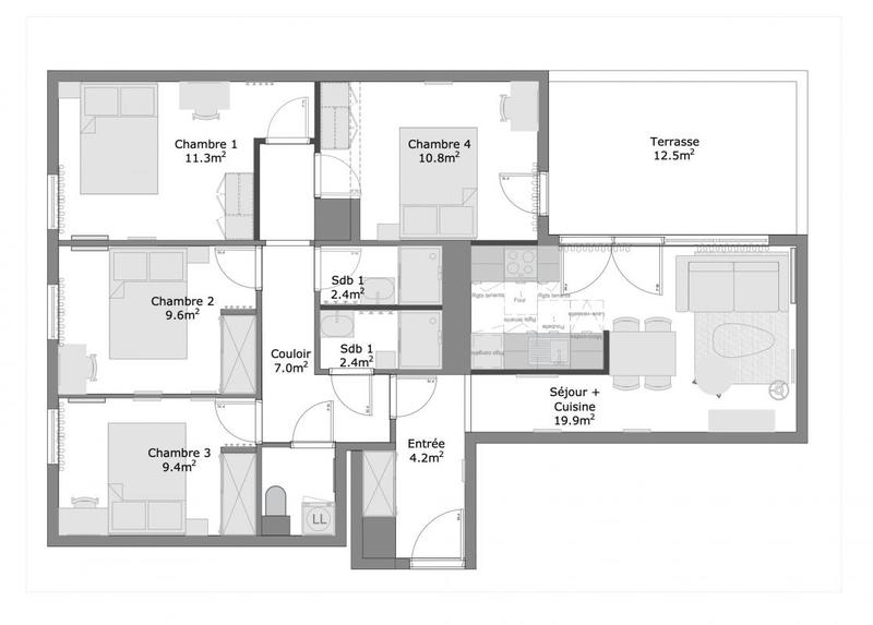 Appartement - 78 m²