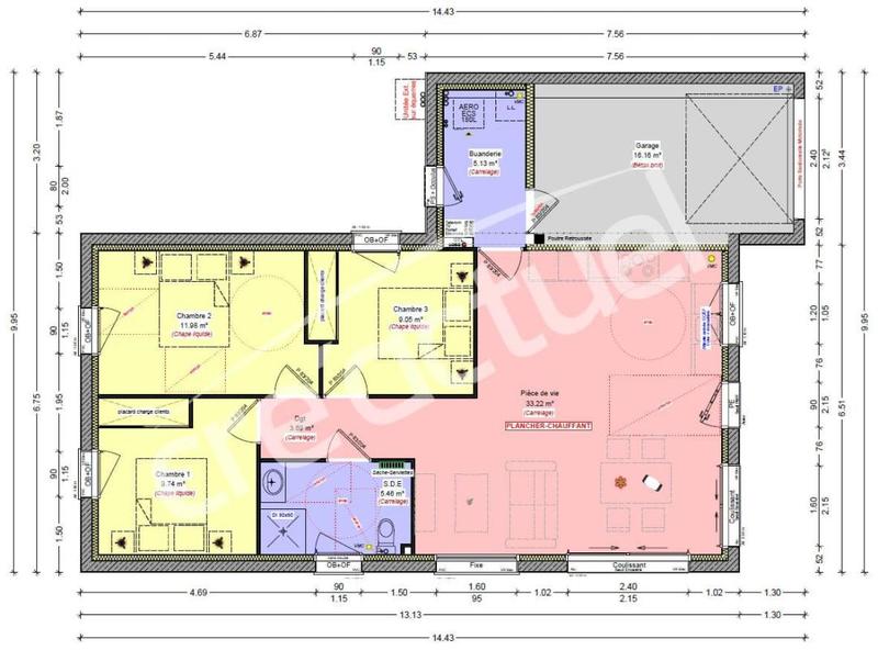 Maison - 78 m² - 4 pièces