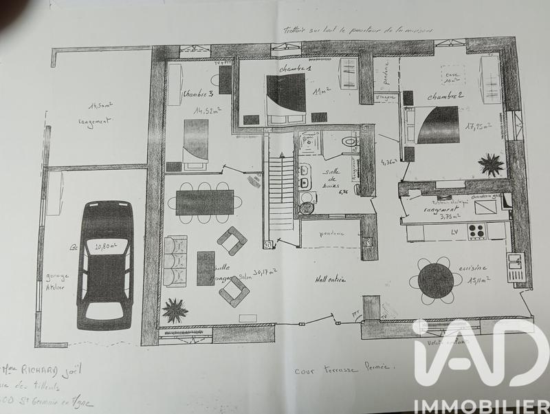 Maison de village - 116 m² - 7 pièces