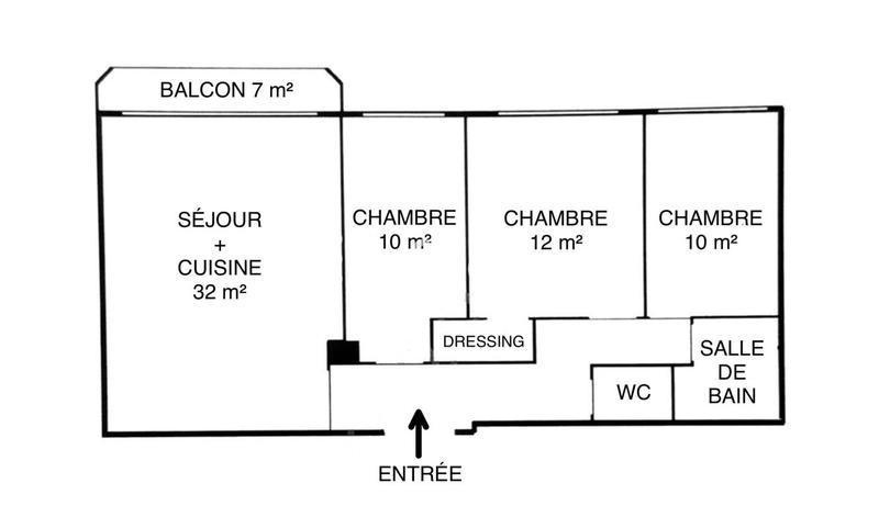 Appartement - 90 m² - 4 pièces
