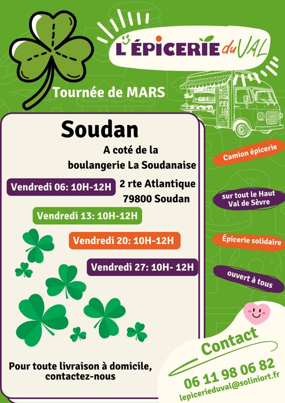 Epicerie du Val - Tournée de Mars à Soudan