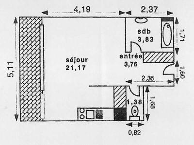 Appartement - 30 m² - 1 pièce