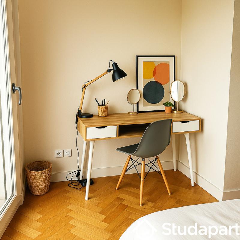 Chambre - 12 m² - 1 pièce