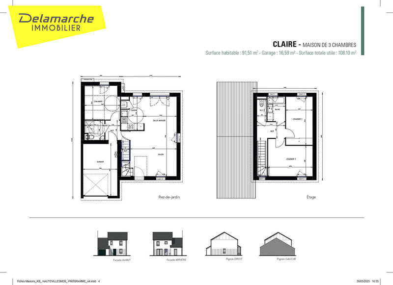 Maison - 92 m² - 4 pièces