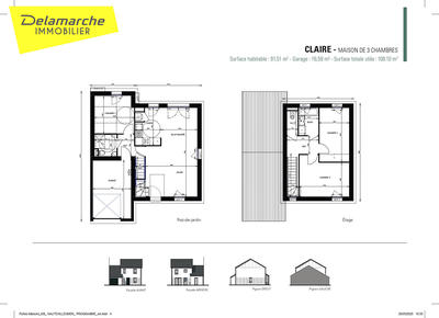 Maison - 92 m² - 4 pièces