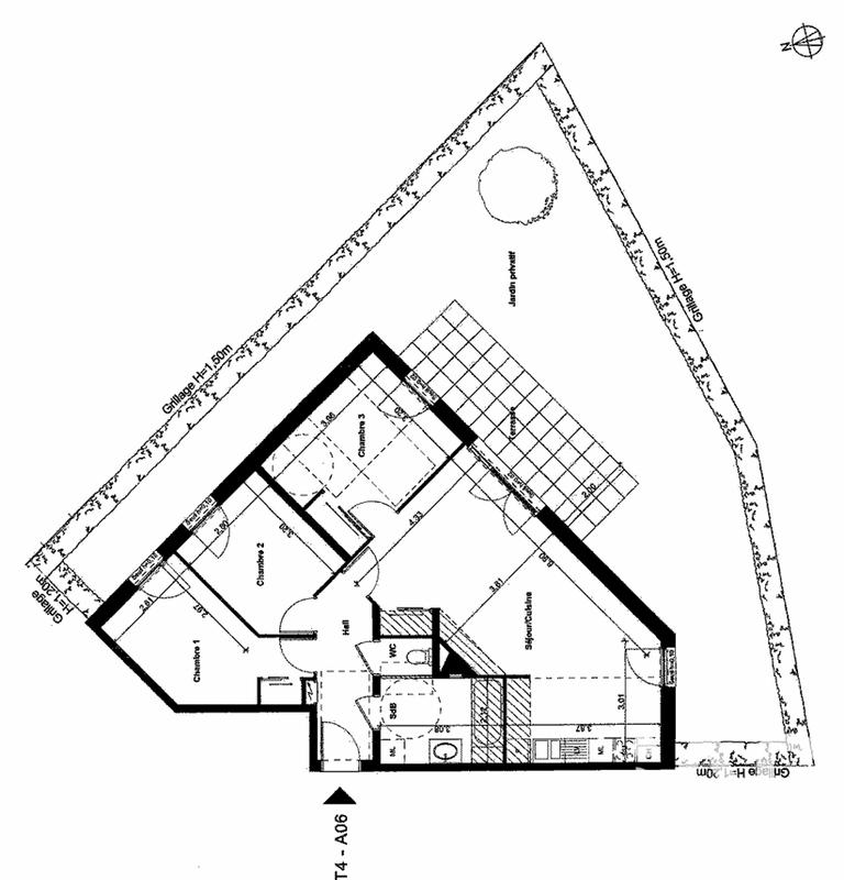 Appartement - 80 m² - 4 pièces
