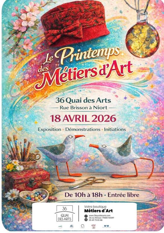 Journée du Printemps des métiers d'art au 36 Quai des Arts à Niort