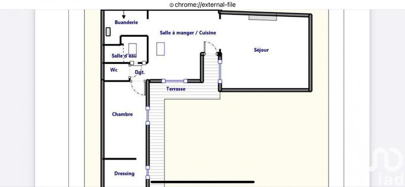 Maison de ville - 54 m² - 2 pièces