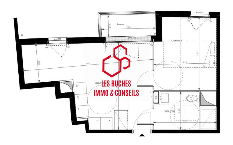 Appartement - 41 m² - 2 pièces