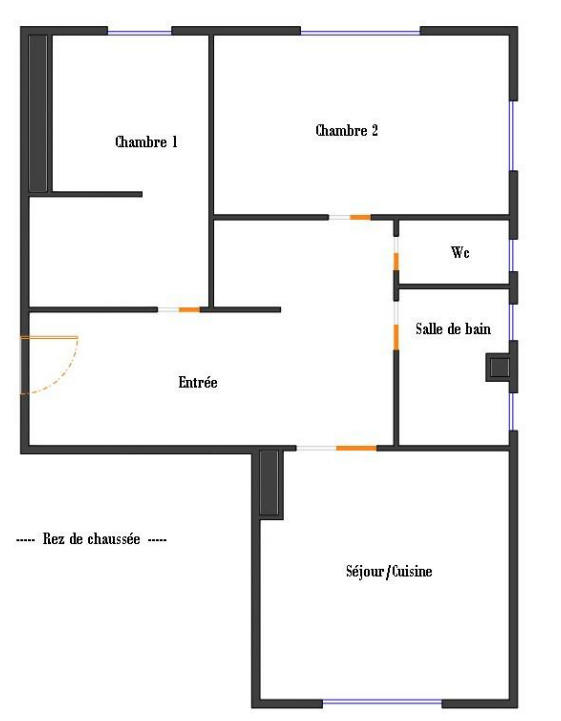 Appartement - 56 m² - 3 pièces