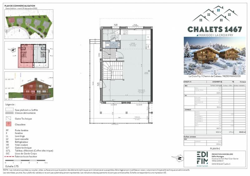 Châlet - 107 m² - 4 pièces