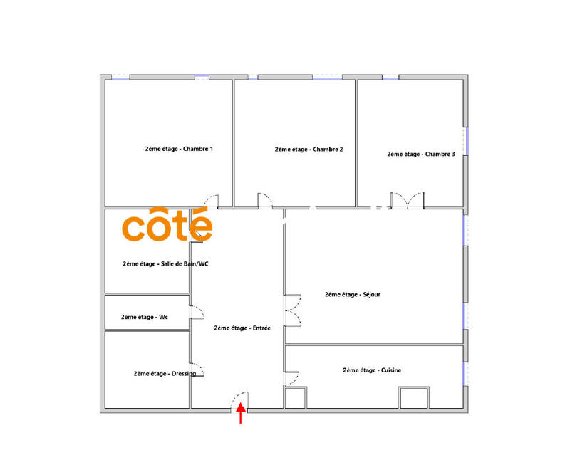 Appartement - 82 m² - 4 pièces