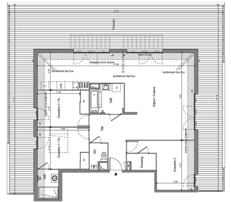 Appartement - 109 m² - 4 pièces
