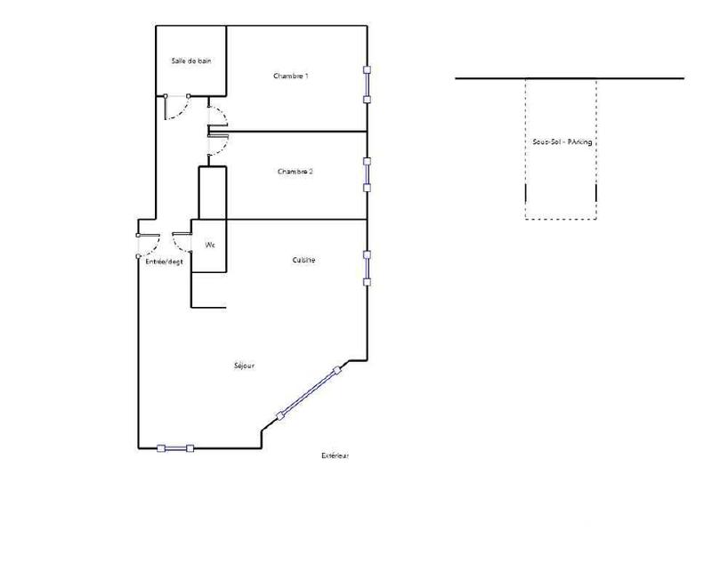 Appartement - 64 m² - 3 pièces