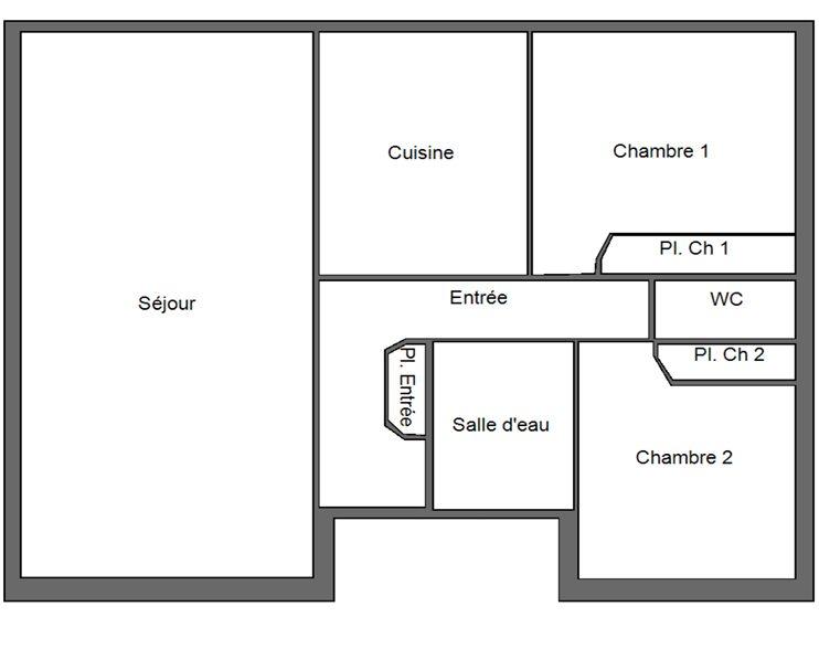 Maison - 77 m² - 3 pièces