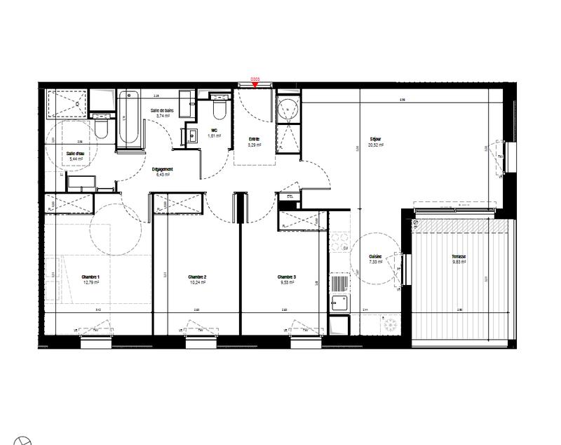 Appartement - 81 m² - 4 pièces