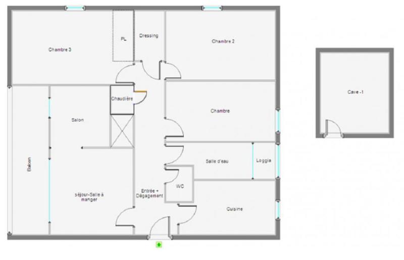 Appartement - 90 m² - 4 pièces
