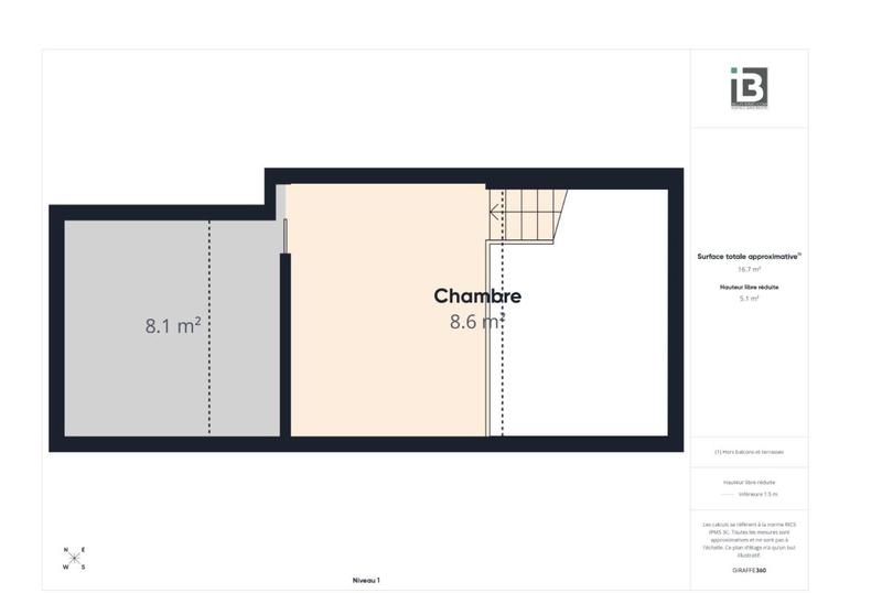 Appartement - 26 m² - 1 pièce