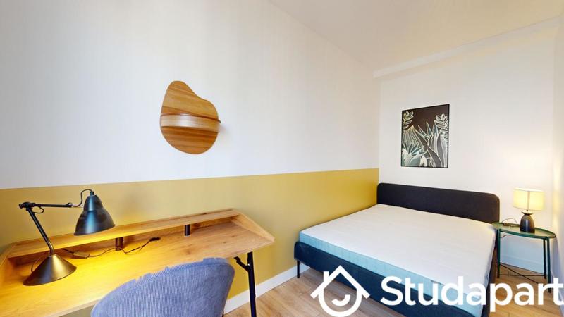 Chambre - 9 m² - 1 pièce