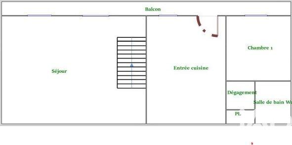 Maison - 64 m² - 4 pièces