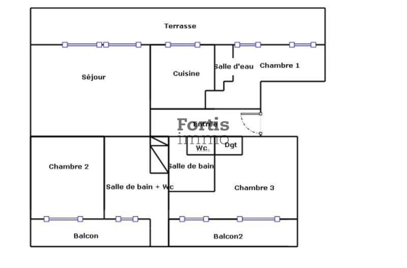 Appartement - 110 m² - 4 pièces