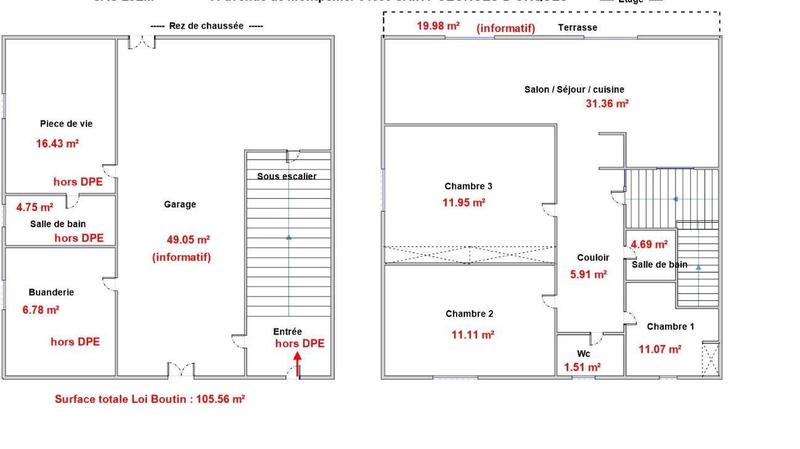 Maison - 106 m² - 5 pièces