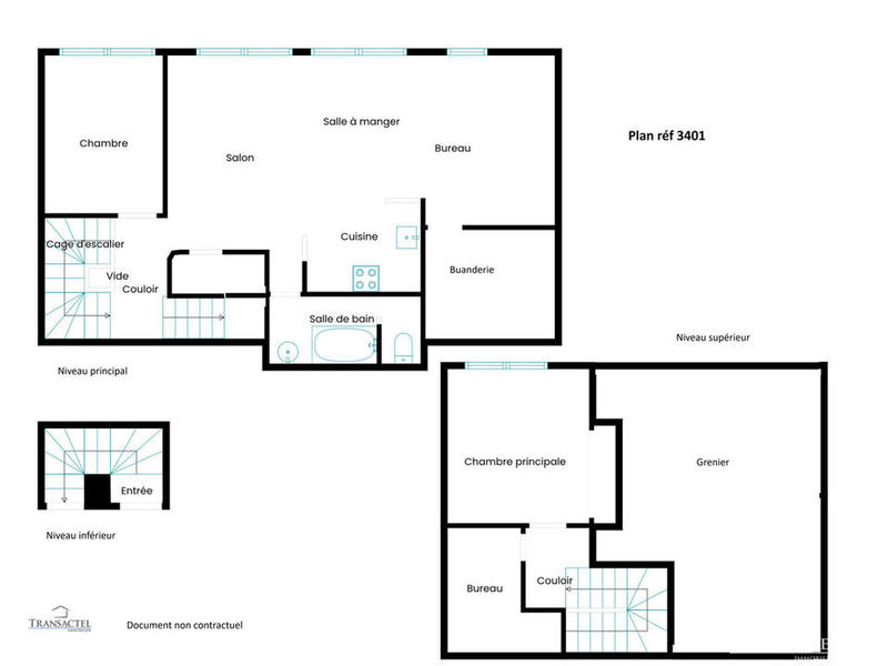 Duplex - 110 m² - 4 pièces