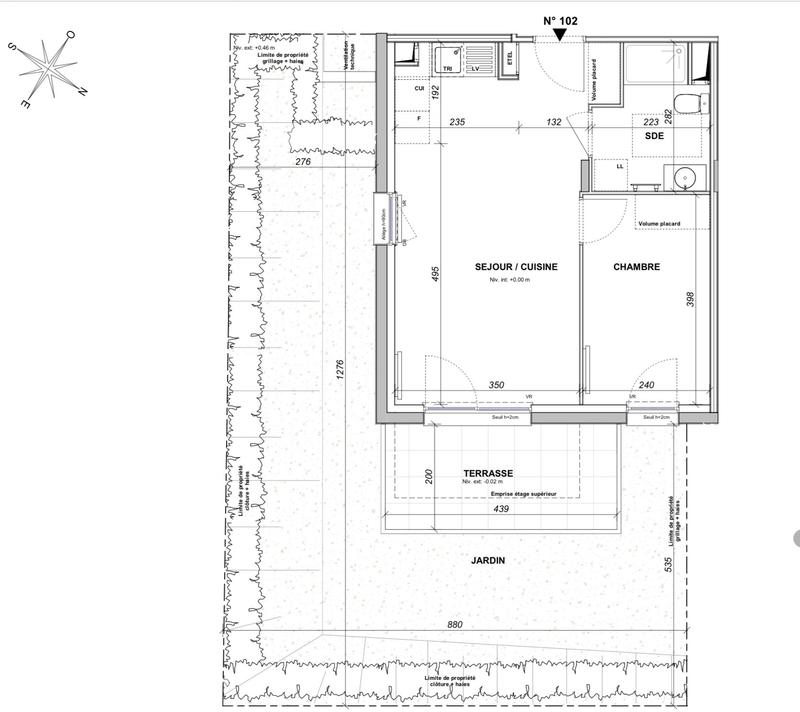 Appartement - 39 m² - 2 pièces