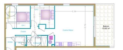 Appartement - 70 m² - 3 pièces