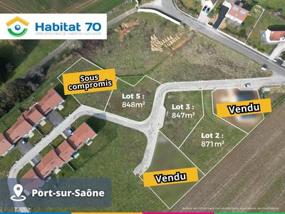 Terrain de lotissements - 847 m²