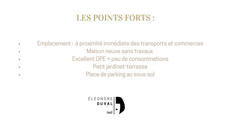 Maison de ville - 110 m² - 5 pièces