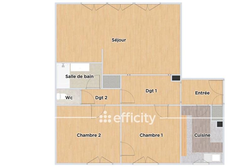 Appartement - 82 m² - 4 pièces