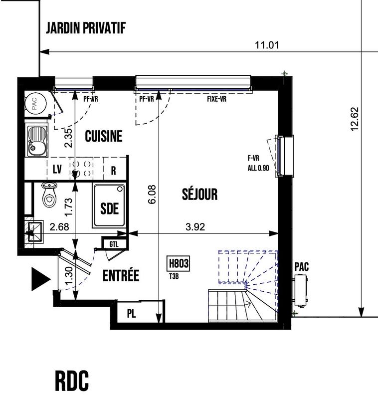 Maison traditionnelle - 71 m² - 3 pièces