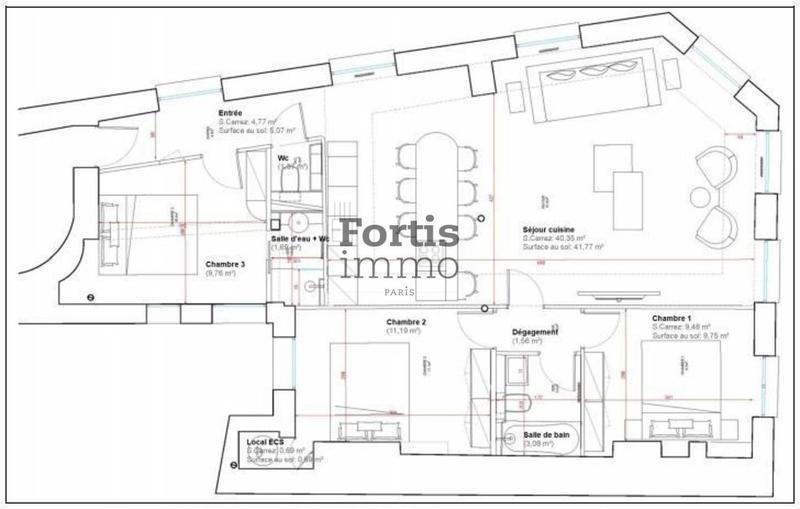 Appartement - 87 m² - 4 pièces