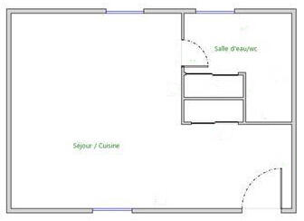 Studio - 27 m² - 1 pièce